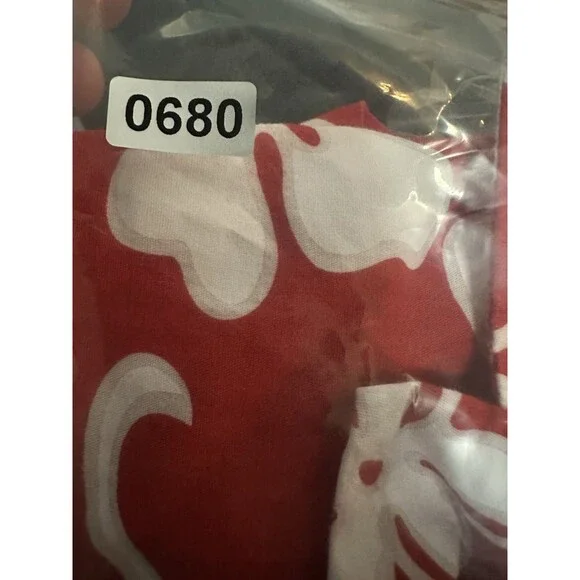 RJC Shirt Mens Large Red Floral Hawaiian Short Sleeve Button Up Made Hawaii USA - Picture 7 of 7